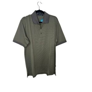 Rivers End‎ Solar Shield Olive Green Moisture Wicking Mens Polo Shirt